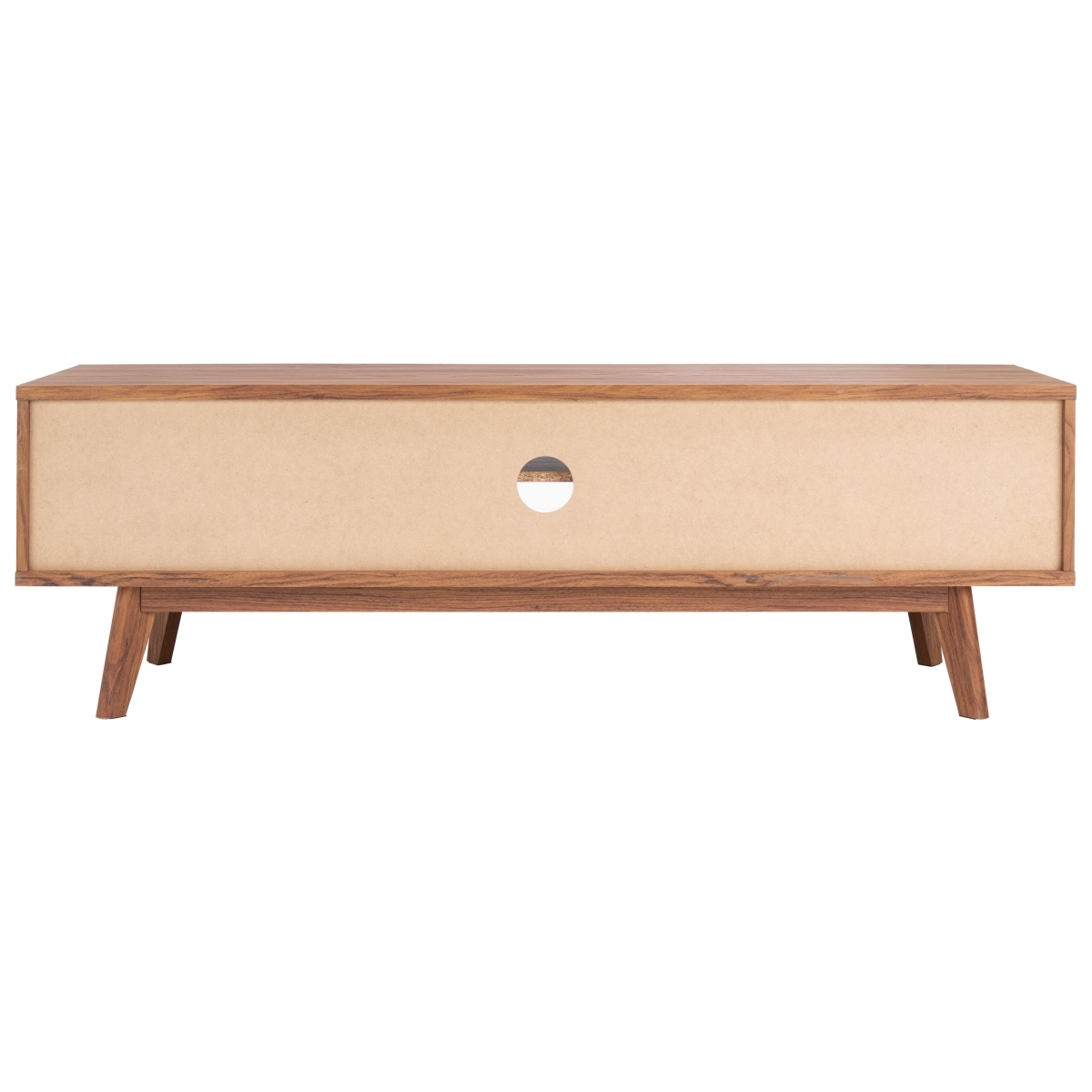 Esma 1 Shelf Media Stand - Walnut - Safavieh - Image 6