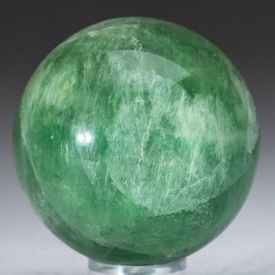 Polished Green Fluorite Sphere From Argentina (.8 Lbs) - Image 0
