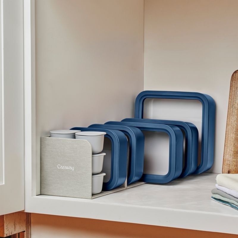 Caraway ® Navy 17-Piece Glass Food Storage Set - Image 2