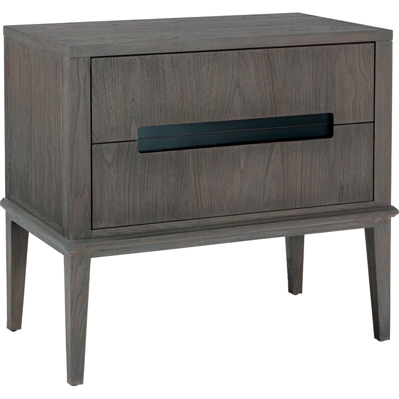 Brownstone Furniture Palmer 2 - Drawer Nightstand in Driftwood - Image 0