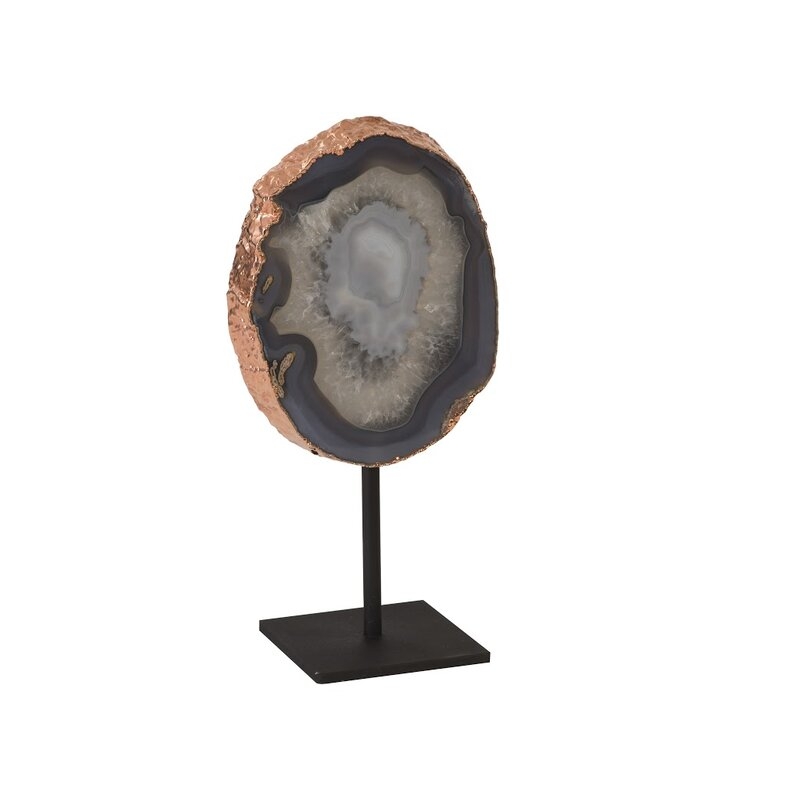 Phillips Collection Agate Sculpture Finish: Silver - Image 0