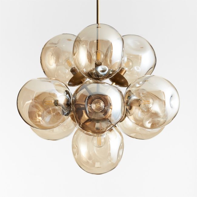 Etienne Glass Chandelier Light 27.7" - Image 1