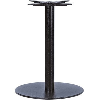 Colin Cast Iron Single Pole  19.7" Dia Black Round Base With 3'' Dia Dining Height Column - Image 0