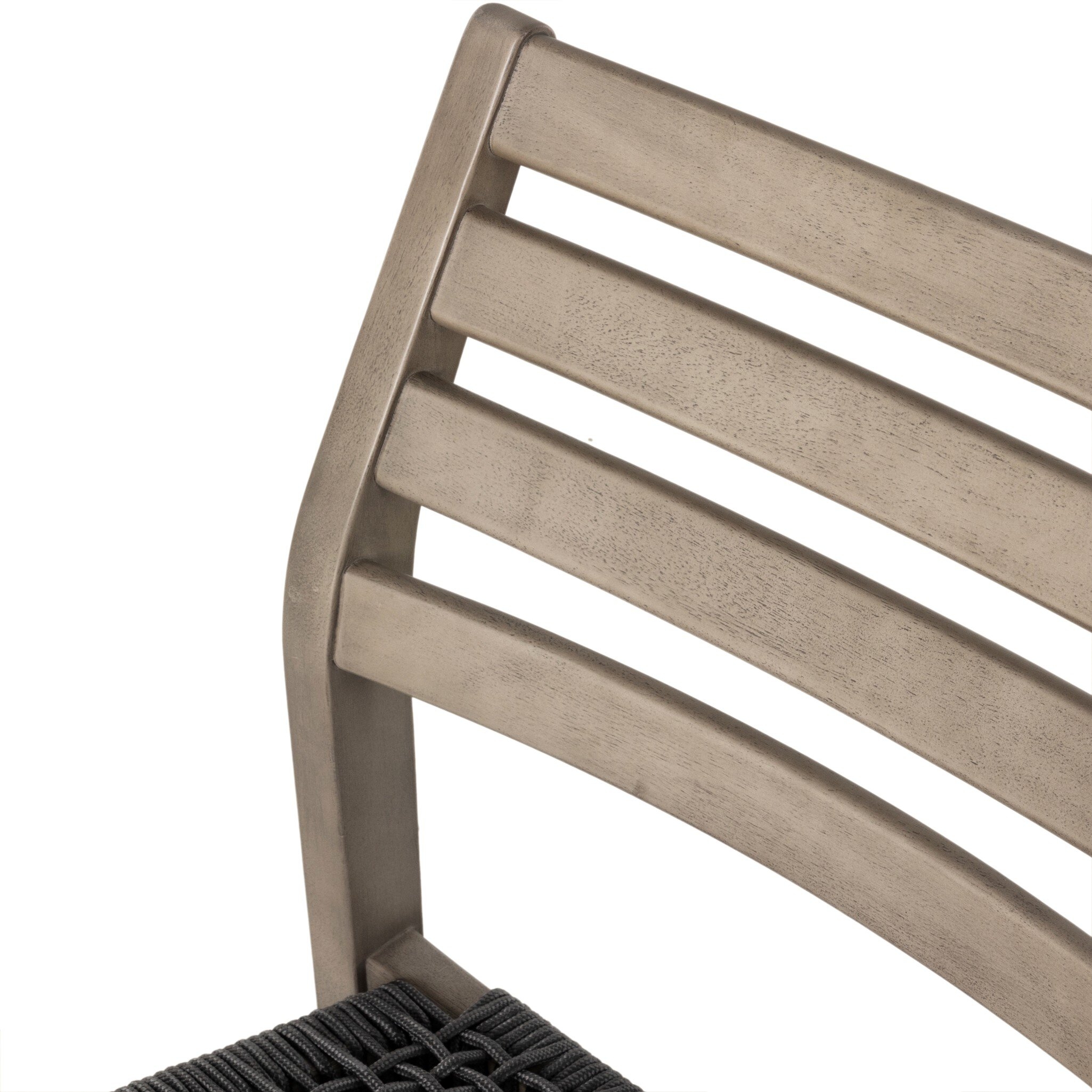 Audra Outdoor Dining Chair - Slate Grey Rope - Image 9