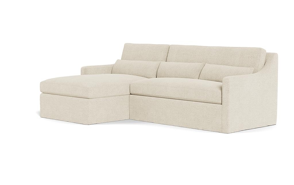 Ella Slipcovered 3-Seat Left Chaise Sectional - Image 2