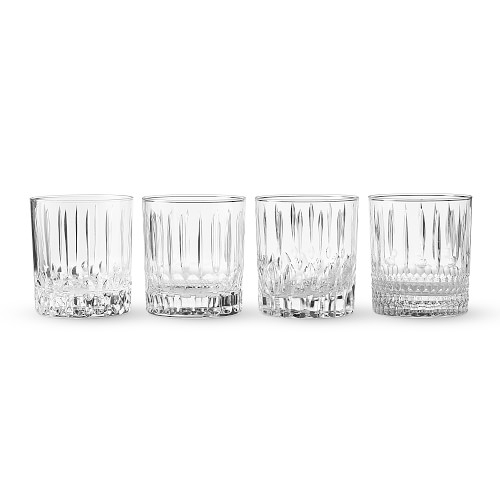 Wilshire Clear Cut Double Old-Fashioned Glasses, Set of 4 - Image 0