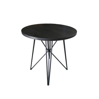 Rennes Round Table Black And Gunmetal - Image 0