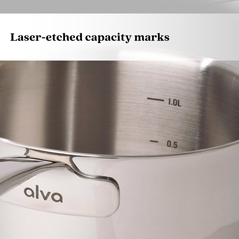 Alva Maestro 1.7-Qt. Stainless Steel Saucepan with Lid - Image 2