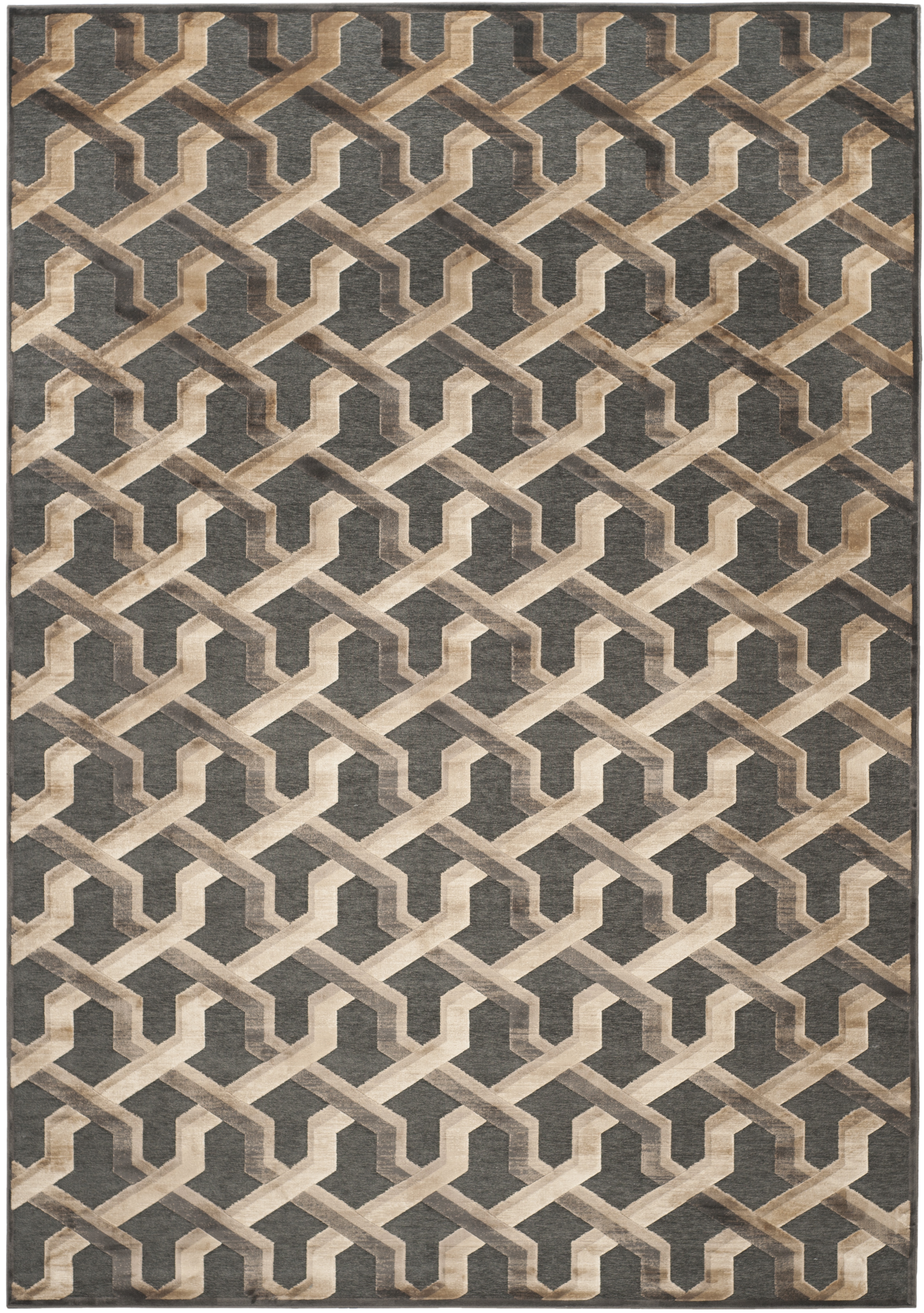 Arlo Home Woven Area Rug, PAR354-3330, Soft Anthracite,  8' X 11' 2" - Image 0