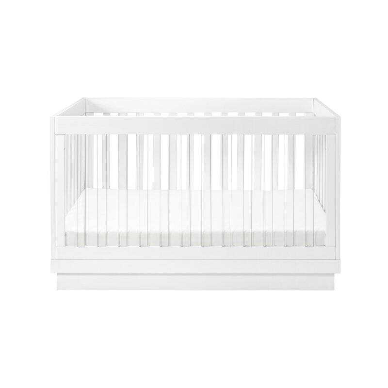 Harlow 3-in-1 Standard Convertible Crib Color: White/White/Acrylic - Image 0