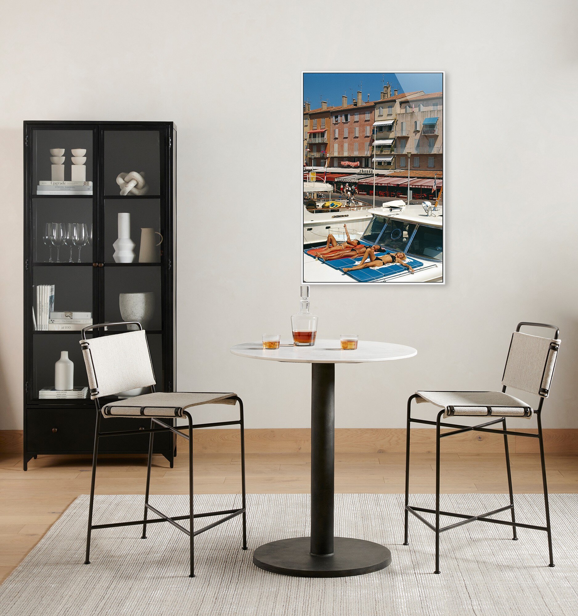 Saint-Tropez by Slim Aarons - White Maple Floater - Image 3