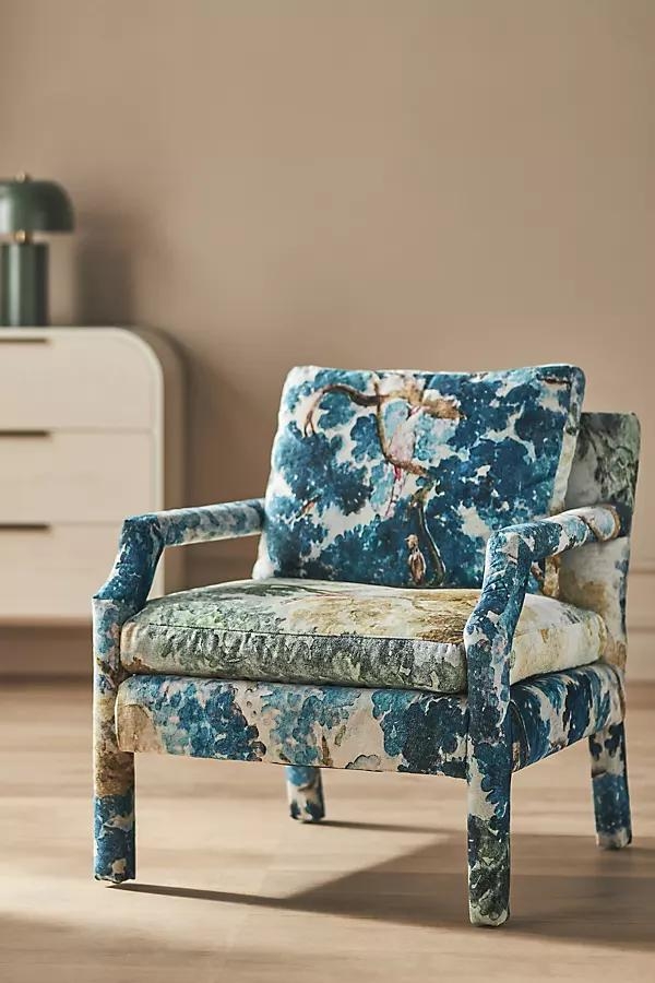 Delaney Judarn Velvet Accent Chair - Image 0