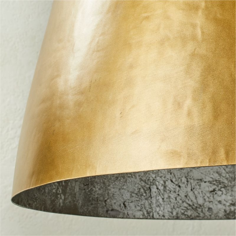 Hammered Brass Dome Pendant Light - Image 2