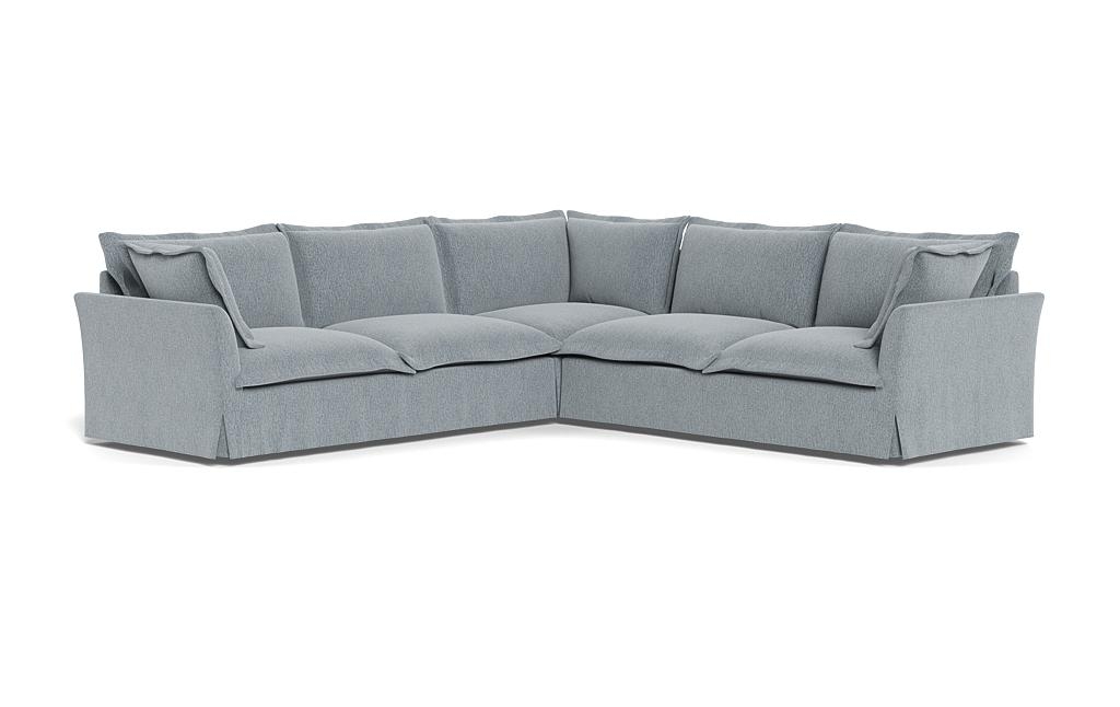 Skylar Slipcovered Corner 4-Seat Sectional Sofa - Image 1