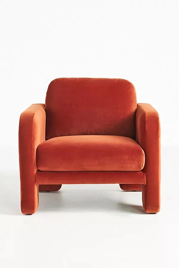 Velvet Lawson Chair - Image 0