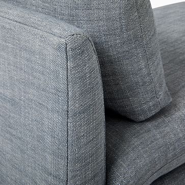 Shelter Bench (Queen), Poly, Yarn Dyed Linen Weave, Pearl Gray, Concealed Support - Image 3