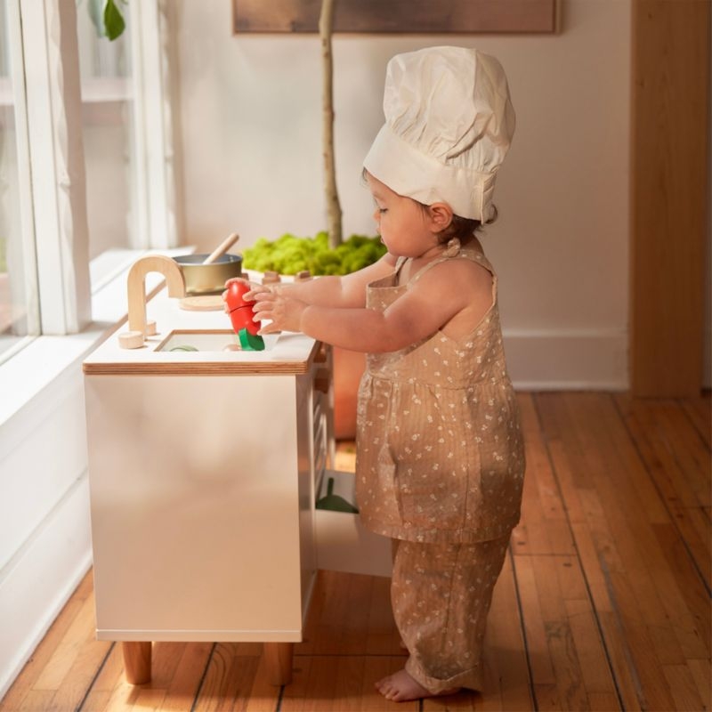 Lalo Coconut White Montessori Kids Play Kitchen - Image 2