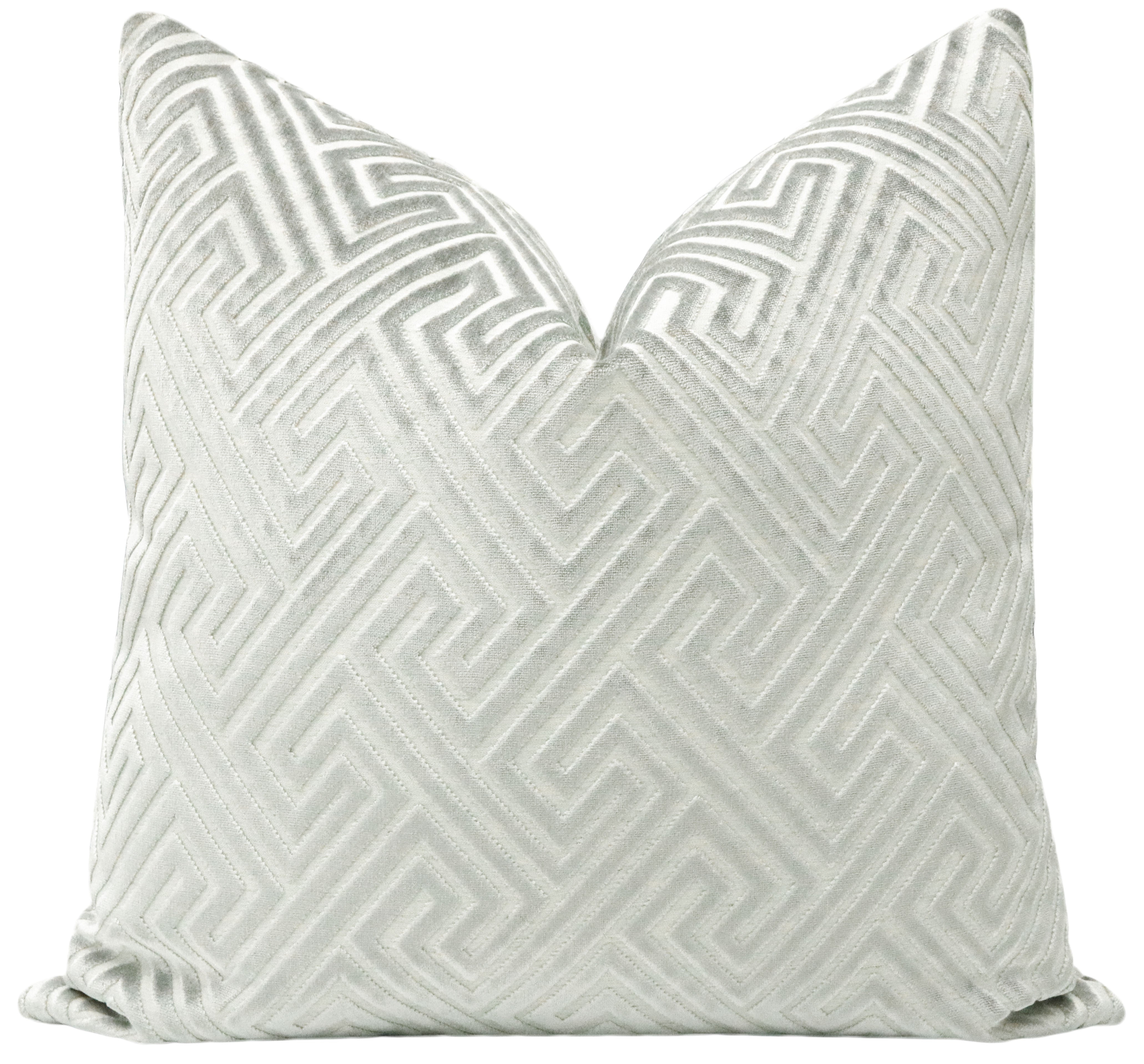 ROMAN CUT VELVET // PLATINUM - BY THE YARD - Image 0