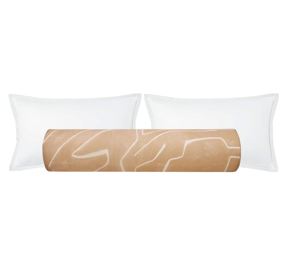 THE BOLSTER :: GRAFFITO // SALMON + CREAM | KELLY WEARSTLER - BY THE YARD - Image 0