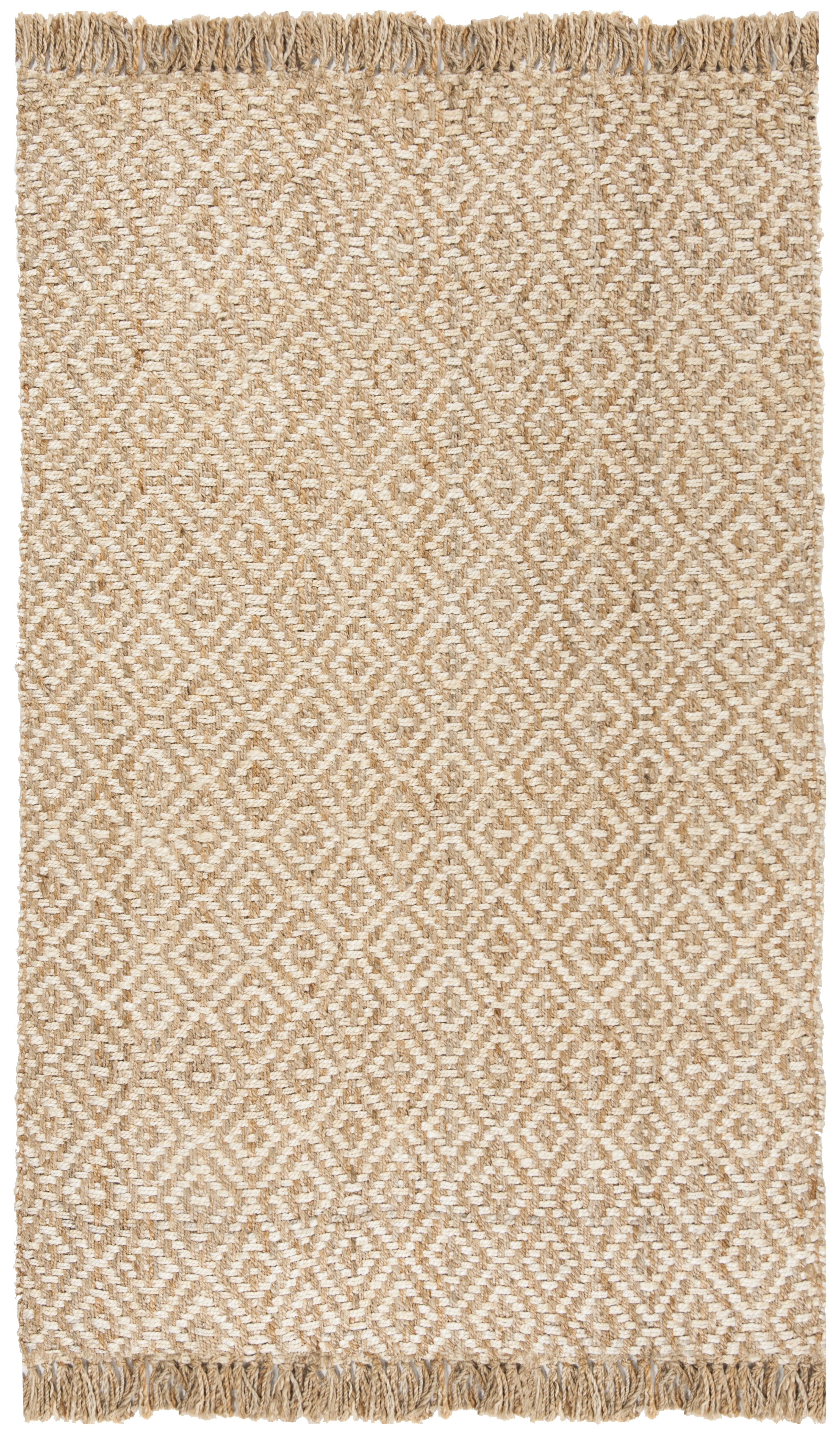 Arlo Home Hand Woven Area Rug, NF266A, Ivory/Natural,  8' X 10' - Image 0