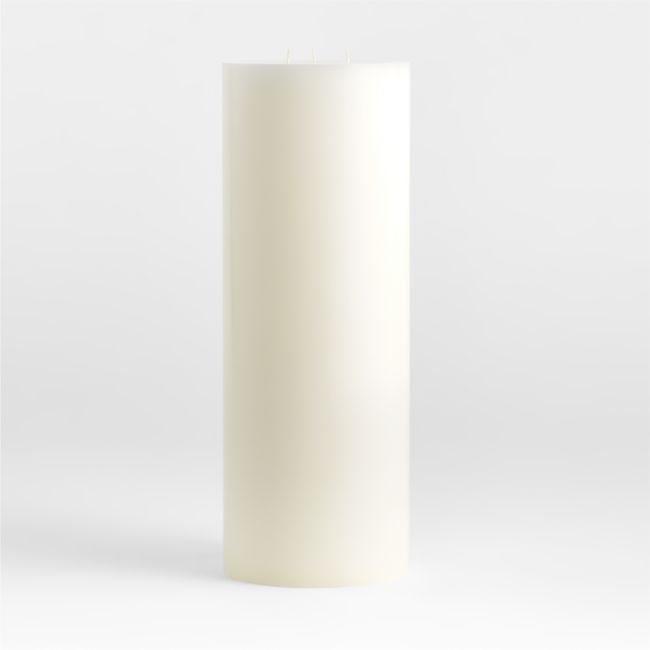 White Pillar Candle 6"x16" - Image 0