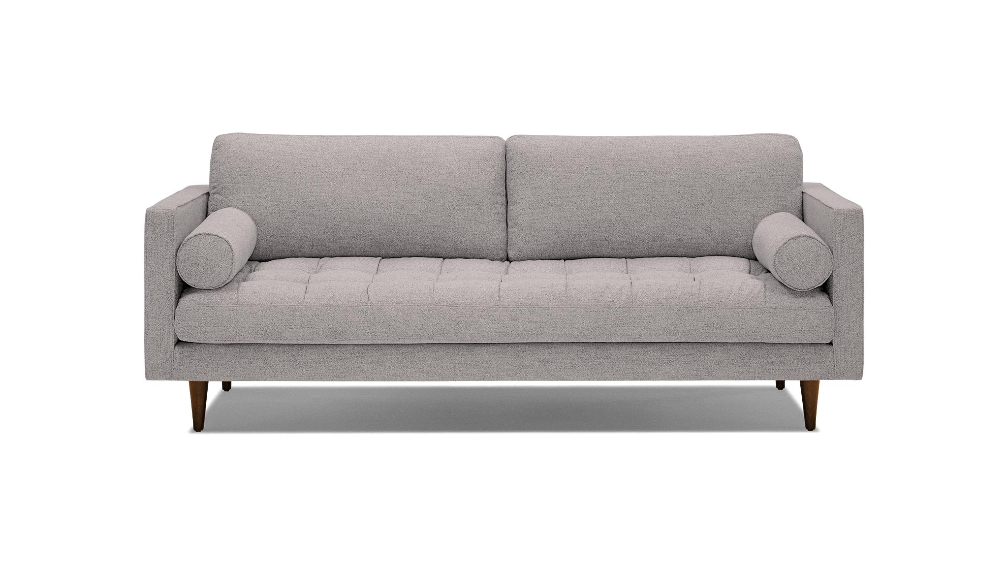 Purple Briar Mid Century Modern Sofa - Sunbrella Premier Wisteria - Mocha - Image 0