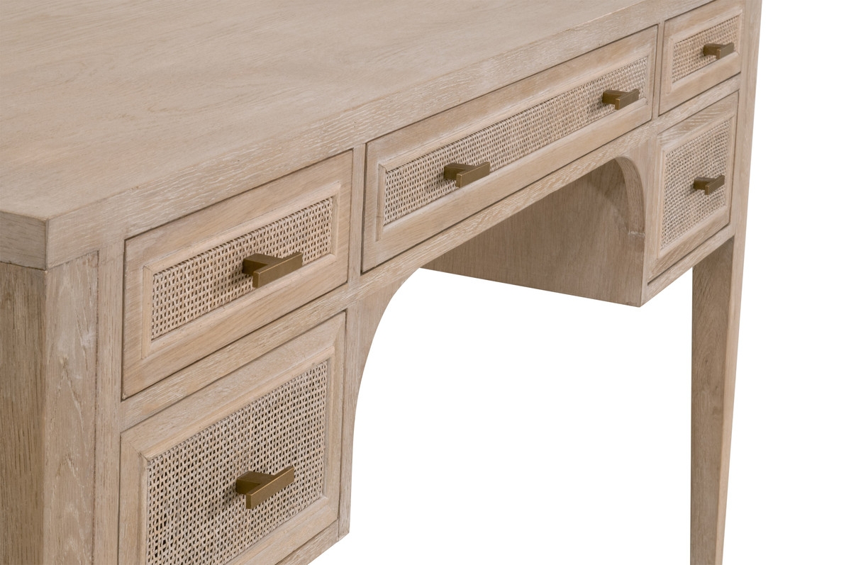 Reclaimed Solid Oak Desk - Image 4