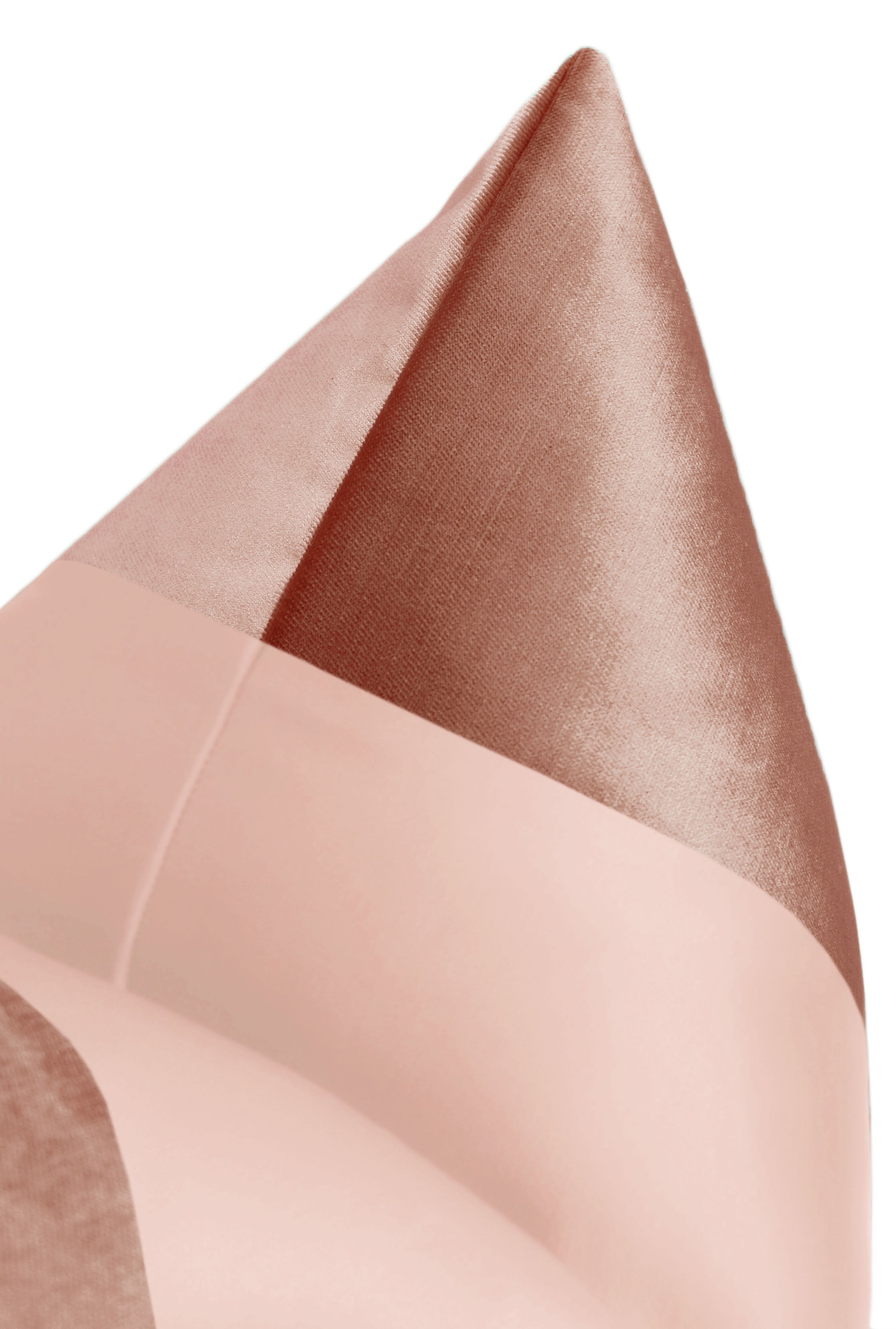 PANEL MONOCHROMATIC :: FAUX SILK VELVET // ROSE GOLD - 20" X 26" STANDARD SHAM - Image 2