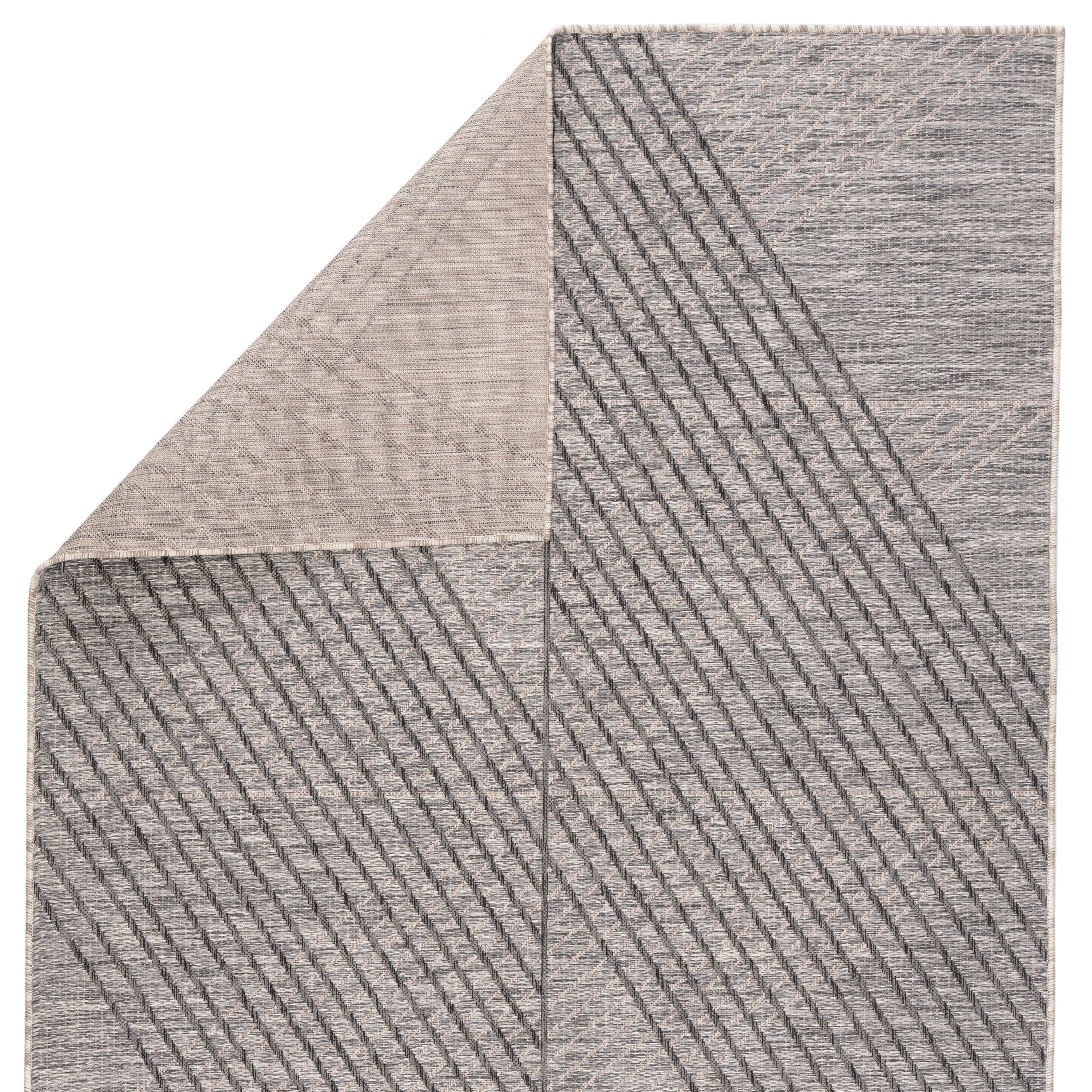Nikki Chu by Cyrene Indoor/ Outdoor Geometric Gray Area Rug (7'11"X10') - Image 2