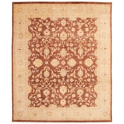 One-of-a-Kind Hand-Knotted New Age Chobi Finest Brown/Beige 8'2" x 10' Wool Area Rug - Image 0