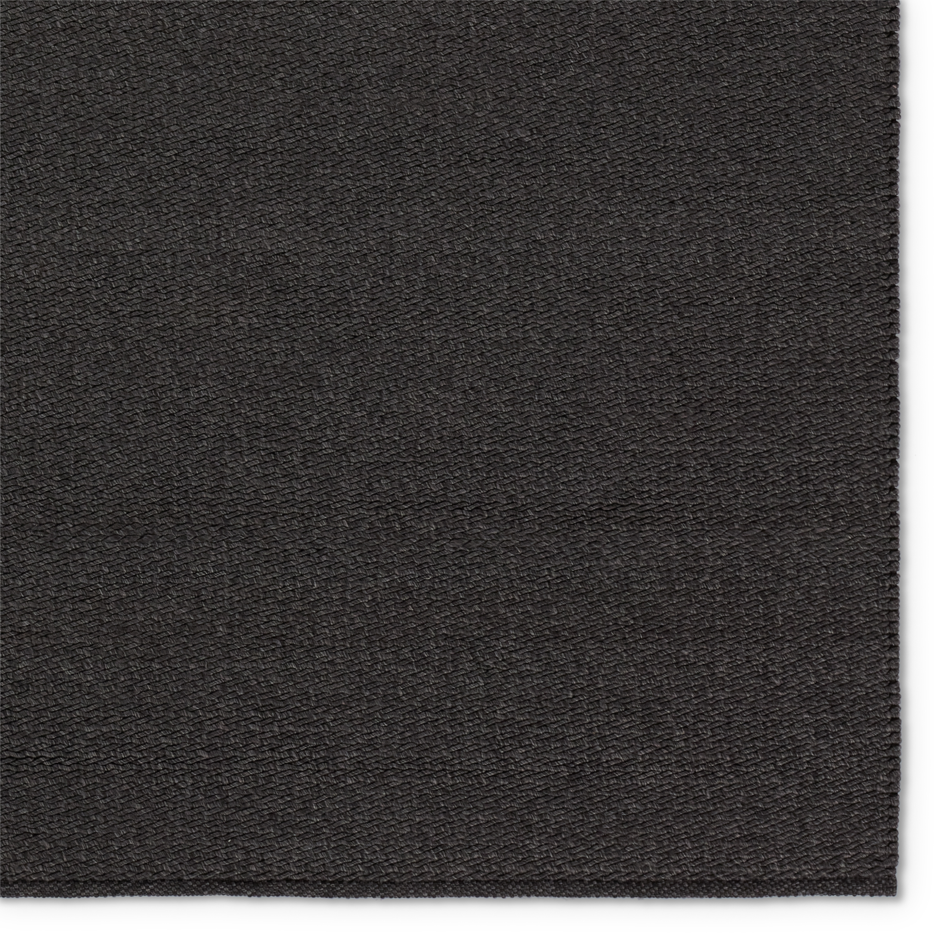 Ryker Handmade Indoor/Outdoor Solid Charcoal Area Rug (10'X14') - Image 3