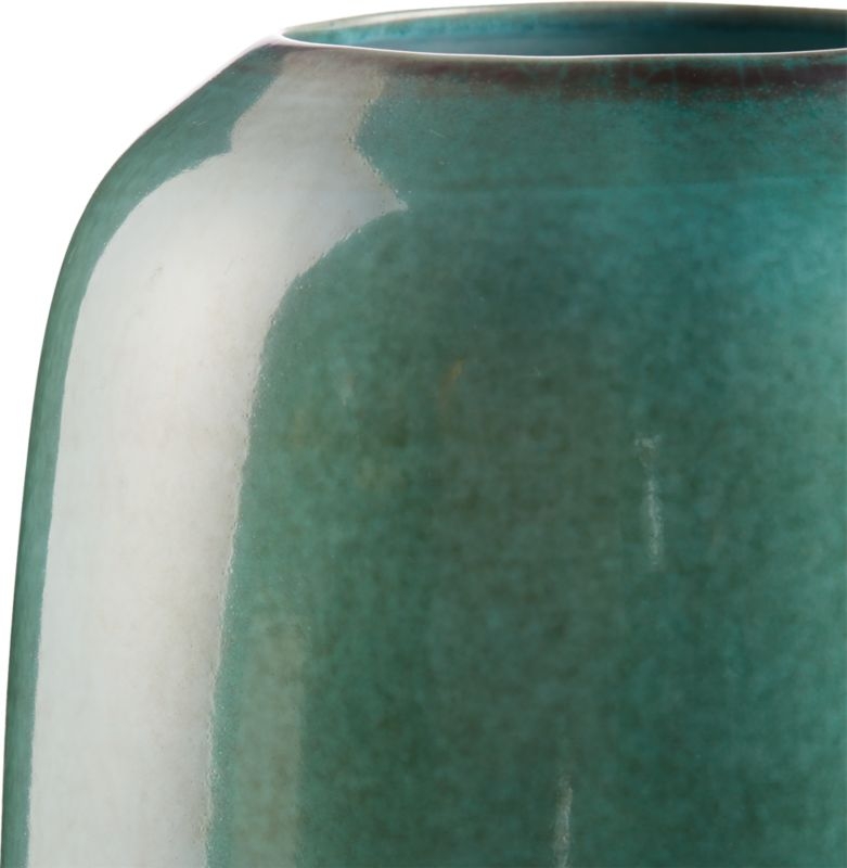 Circa Metallic Aqua Vase - Image 3