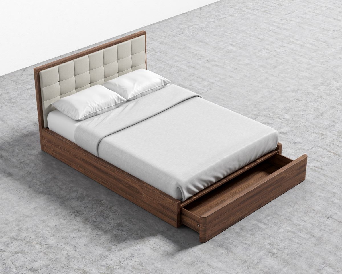 Charlotte Storage Bed / King / Modern Felt, Alesund - Image 2