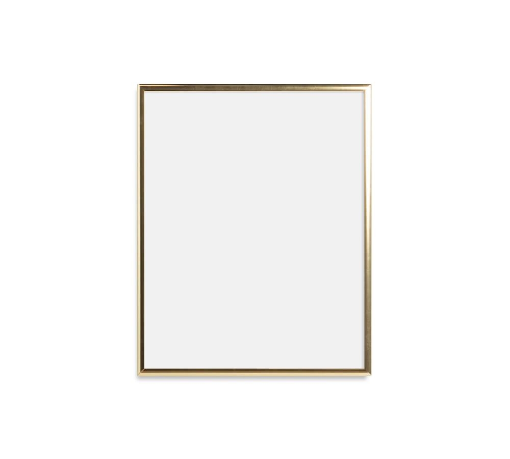 Thin Metal Gallery Frame, No Mat, 8x10 - Bright Gold - Image 0