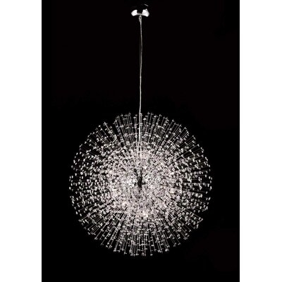 Giraldo 22 - Light Unique / Statement Globe Chandelier with Crystal Accents - Image 0