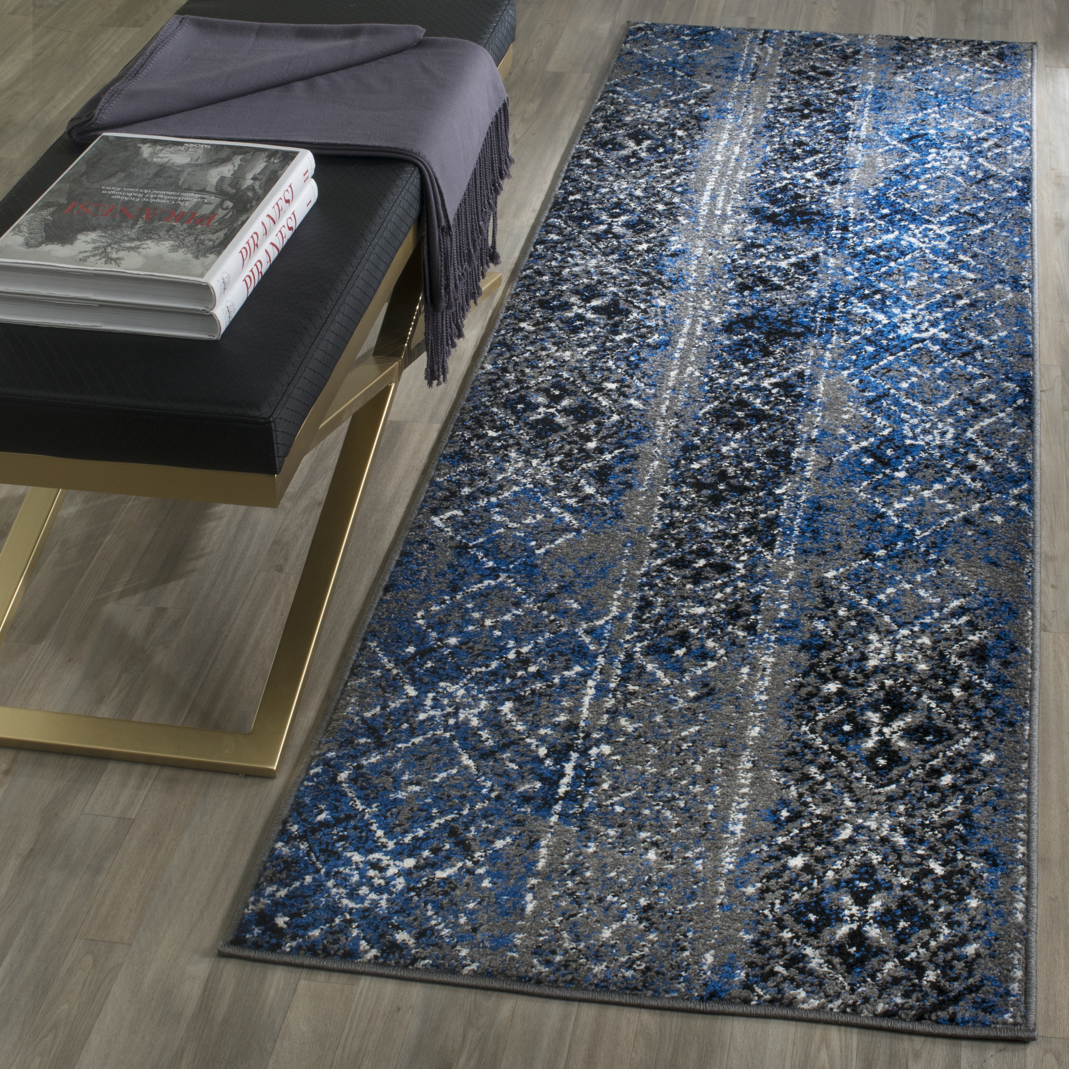 Arlo Home Woven Area Rug, ADR111G, Silver/Multi,  2' 6" X 8' - Image 1