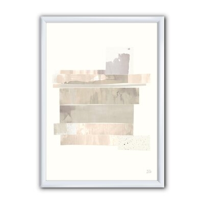 'Geometric Neutral Form II' - Picture Frame Print on Canvas - Image 0