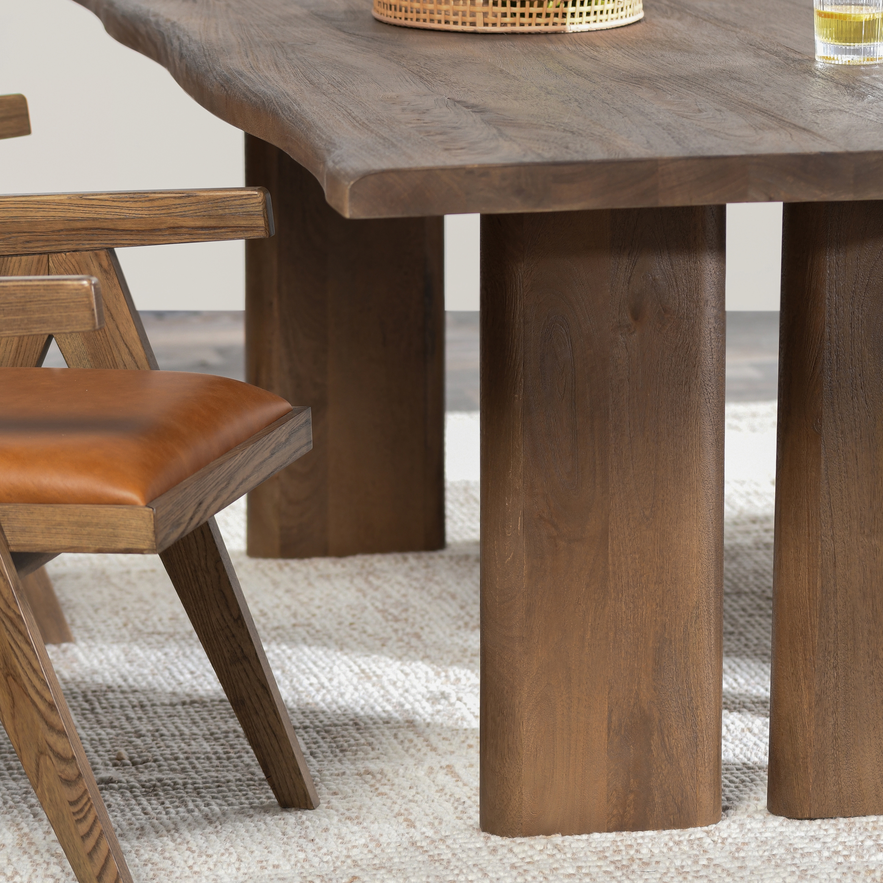 Holmes 80" Dining Table Light Brown - Image 7