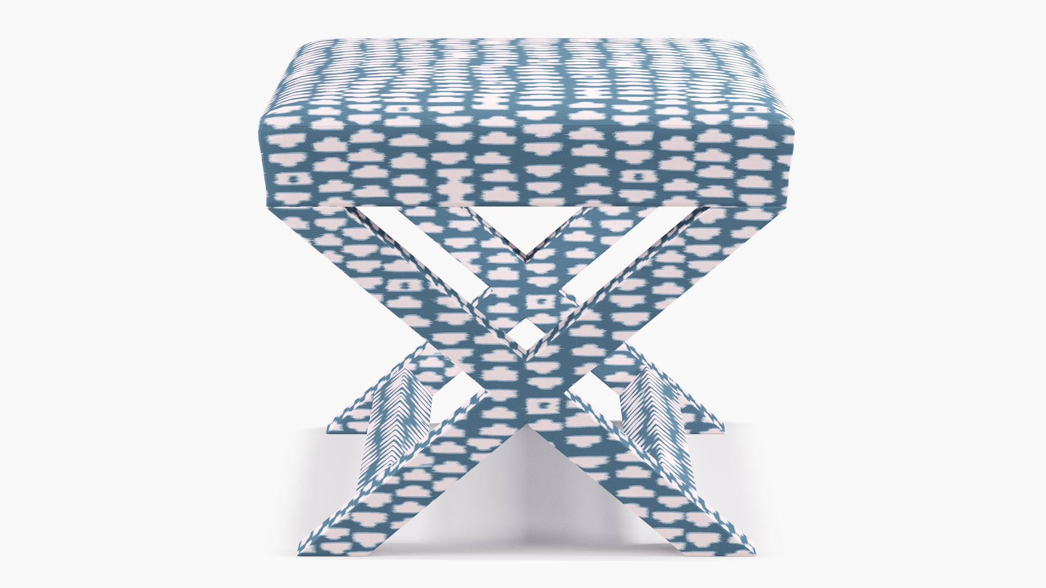 X Bench, Dusty Blue Odalisque - Image 0