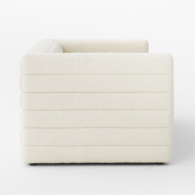 Strato Wooly Sand Sofa, Boucle White, 80" - Image 3