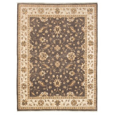 One-of-a-Kind Daylin Hand-Knotted 2010s Ushak Gray 5' x 6'5" Wool Area Rug - Image 0