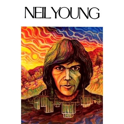 Neil Young First Album 1969 Music Wide Frame - Graphic Art Print on Paper - Image 0