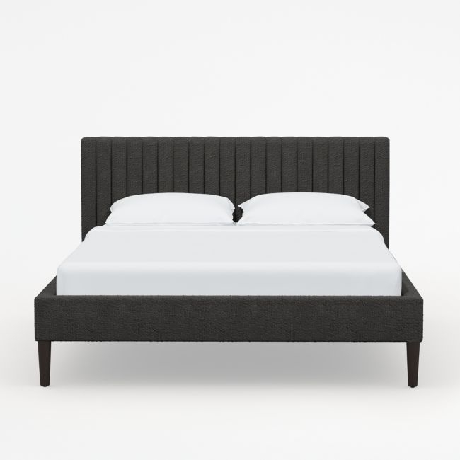 Camilla King Boucle Smoke Channel Bed - Image 0