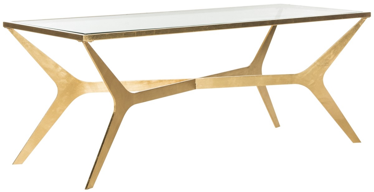 Edythe Coffee Table - Gold/Clear - Arlo Home - Image 2