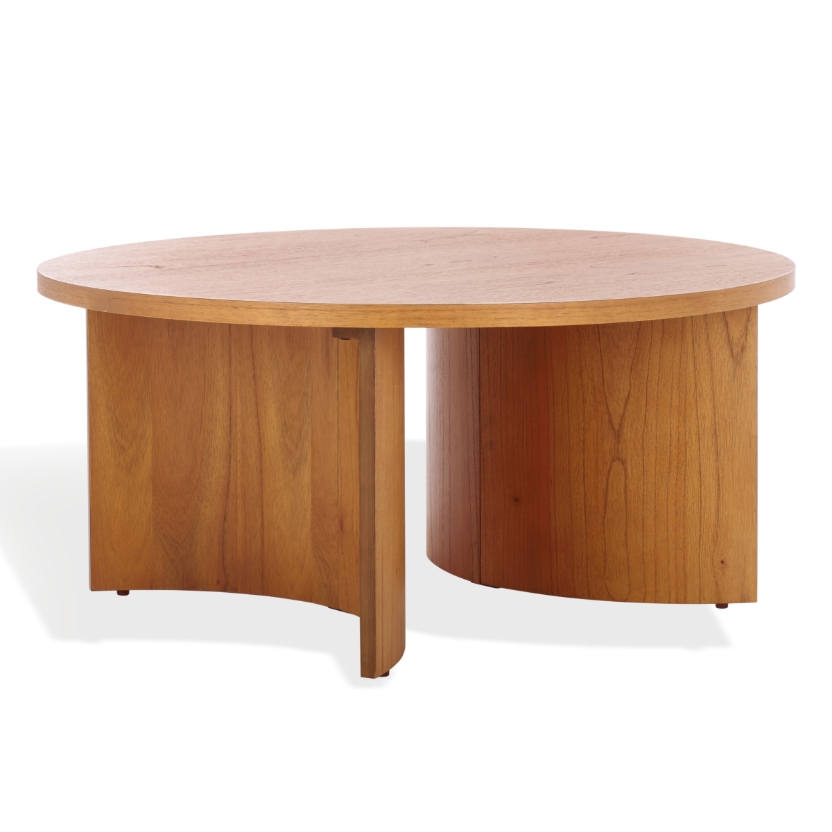 Audriella Round Wood Accent Table - Natural - Image 3