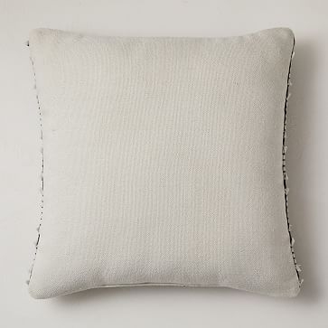 Outdoor Fringe Stripe Pillow, 20"x20", Black - Image 2