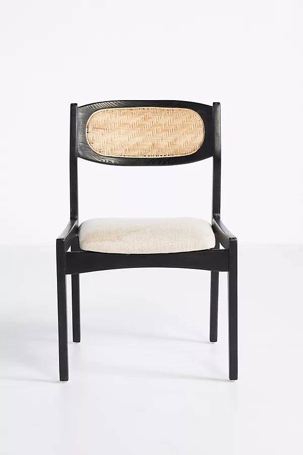 Zoey Caned Armless Dining Chair - Image 0