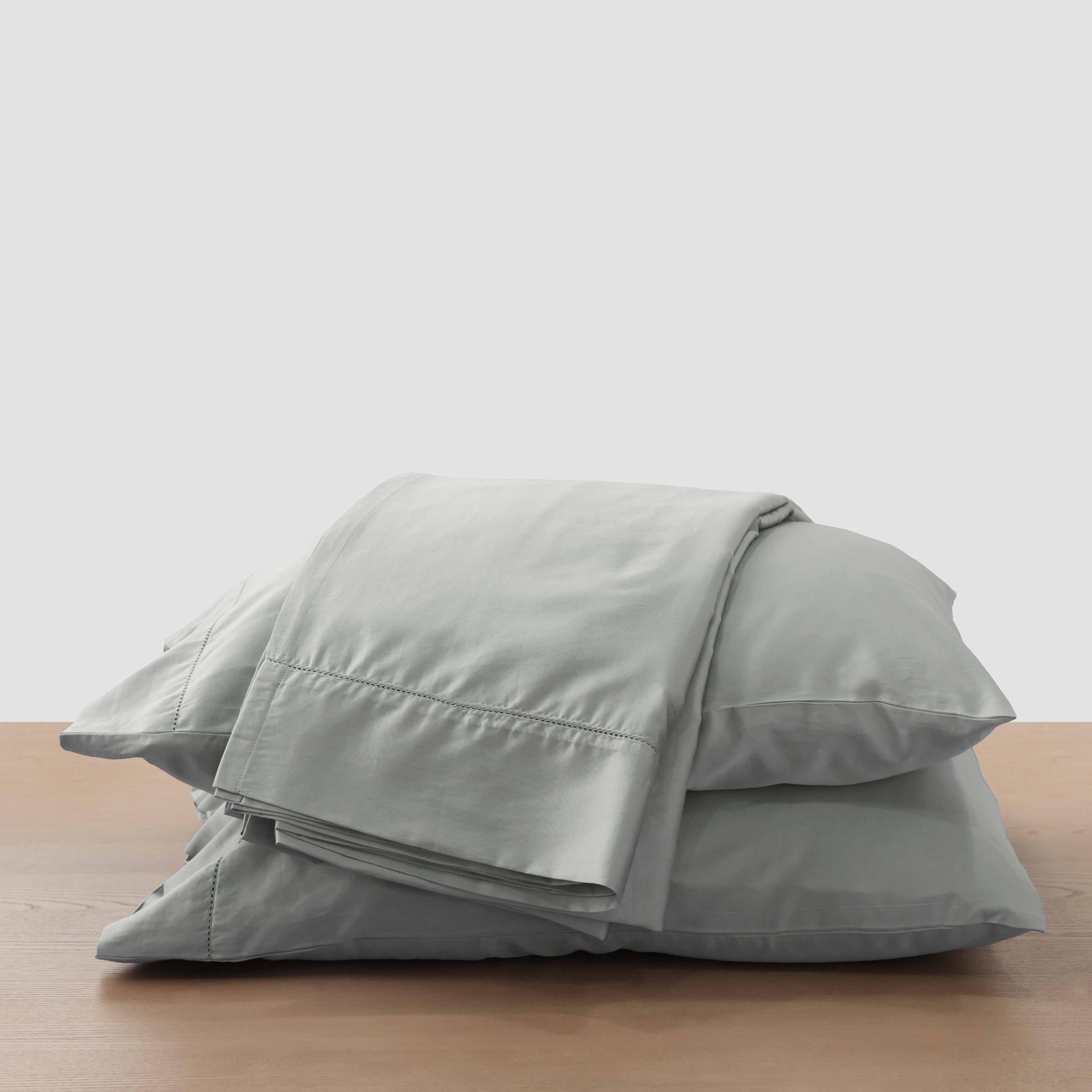 The Citizenry Sateen Bed Sheet Set | Full | White - Image 8