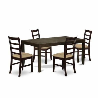 Lockmoor Butterfly Leaf Rubberwood Solid Wood Dining Set - Image 0