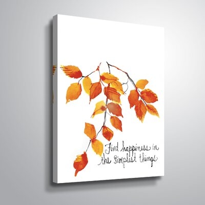 Colors Of Fall Inspiration I Gallery Wrapped Canvas - Image 0